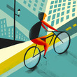 © Elwood Madison/Stocksy - city biker