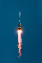 Russian Space Rocket Takes Off