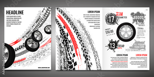 Cuadros en Lienzo Vector automotive brochure template
