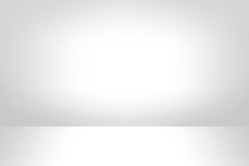 Wall Mural - studio color gradients, white surfaces from walls used for the background and display of your produc
