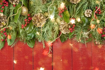 Wall Mural - christmas decorations isolated on background