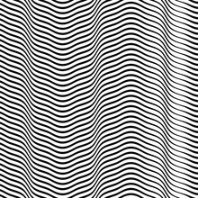 Waving, Wavy, Zigzag Lines. Criss-cross, Squiggle, Wiggle Stripes. Curved, Curvy, Sinuous Streaks, Billowy Strips Pattern. Lines Background, Lines Texture, Lines Pattern. Irregular Parallel Stripes