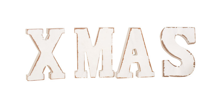 Vintage wooden word 