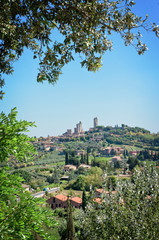 Wall Mural - Panorama of San Gimignano, Tuscany Italy