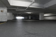 © medvedsky_kz - Empty underground parking. 3d render