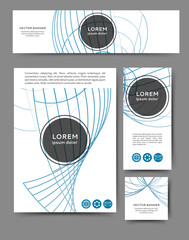 Wall Mural - Flyer set geometric