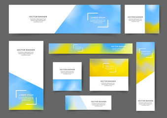 Wall Mural - Web banner waves