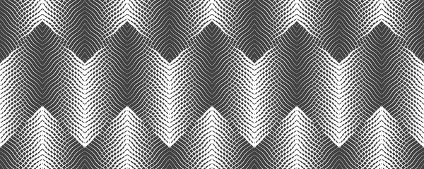 Poster - abstract seamless pattern. optical illusion of the movement of geometric shapes.