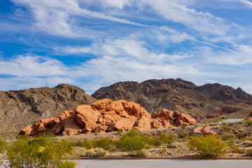 Sticker - Beautiful landscape around Lake Mead National Recreation Area