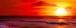 Leinwandbild Motiv Fantastic sunset over ocean
