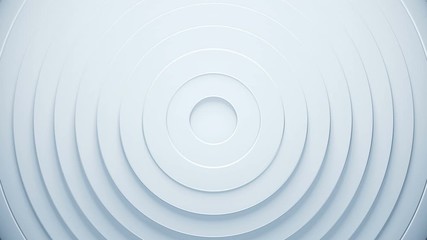 Fototapete - 3d render rings abstract background. Modern business texture for video presentation. Simple geometric surface animation. Seamless loop.