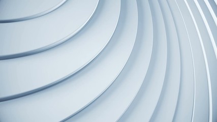 Poster - 3d wave animation. Clean and simple blank texture. Business abstract background for video presentation. Modern geometric pattern with rendered circles. Seamless loop.