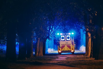 Wall Mural - Ambulance of emergency medical service