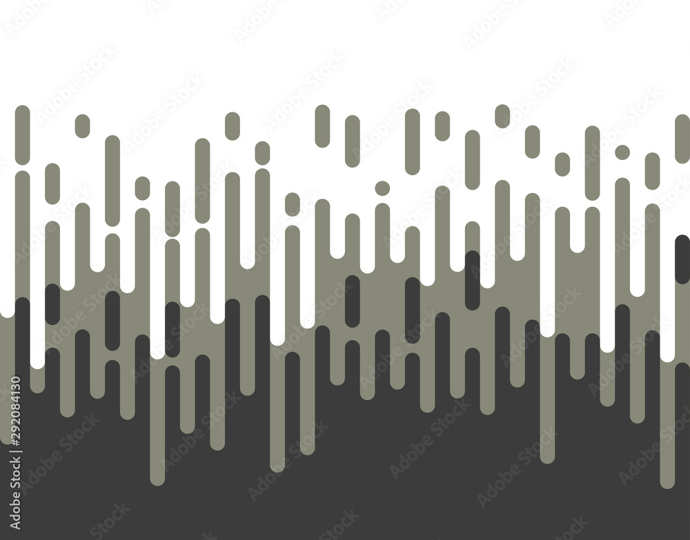 Halftone transition pattern background. Irregular rounded lines. Vector illustration. - obrazy, fototapety, plakaty 
