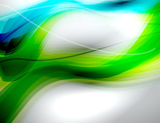 Fluid color wave pattern, liquid design style abstract banner background