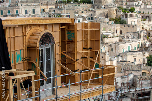 Cuadros en Lienzo Bond apartment from the movie No Time to Die in Sassi, Matera, Italy
