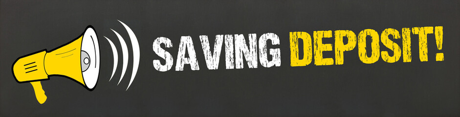 Wall Mural - Saving deposit! 