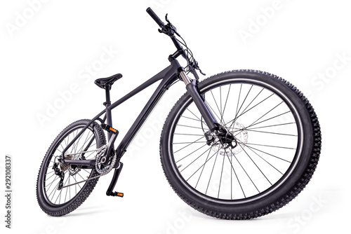 Fotomural mountain bike against a white background