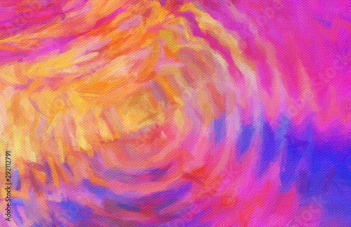 Abstract painting in oil background, splashes of paint on canvas, template fo...