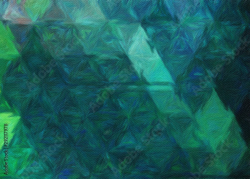 Abstract painting in oil background, splashes of paint on canvas, template fo...