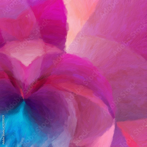Abstract painting in oil background, splashes of paint on canvas, template fo...