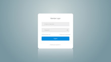 Web Site Login Screen And Window Of Sign Up. Web Design. Interface Elements Template.