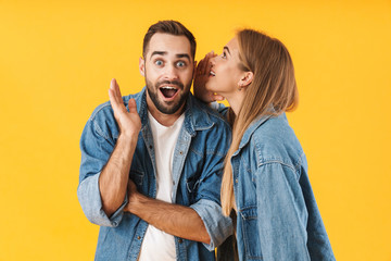 Wall Mural - portrait of an attractive young couple