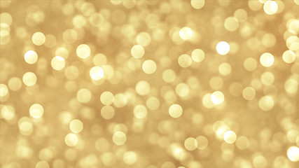Wall Mural - Glamour gold abstract texture. Glowing sparks. Holiday background.