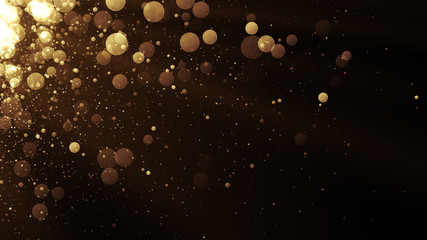 Poster - Glamour background with glitter sparks. Shiny texture with magic golden dust.