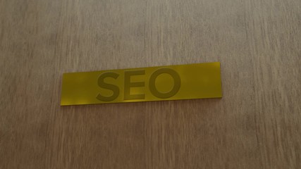 Sticker - golden door sign Seo. enter to room