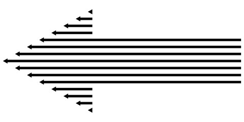 Poster - Arrow icon direction vector arrow sign symbol next, direction of the guide lines