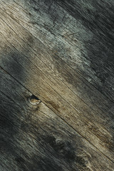 Wall Mural - Grunge worn wooden surface texture with shadow