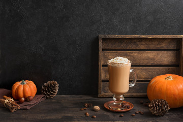 Wall Mural - Pumpkin Spice Latte