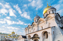 Cathedral Of The Annunciation (Blagoveshchensky Sobor) And Cathedral Of The Archangel In Moscow