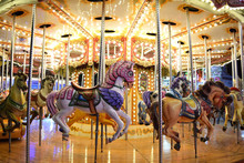 A Classic Carousel In A Fair 2