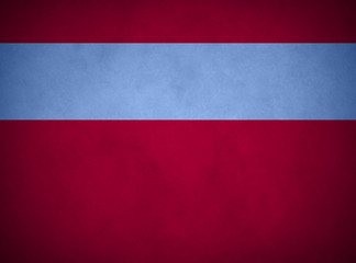 Wall Mural - Elegant Rich Red Parchment. Textured Blue Banner.