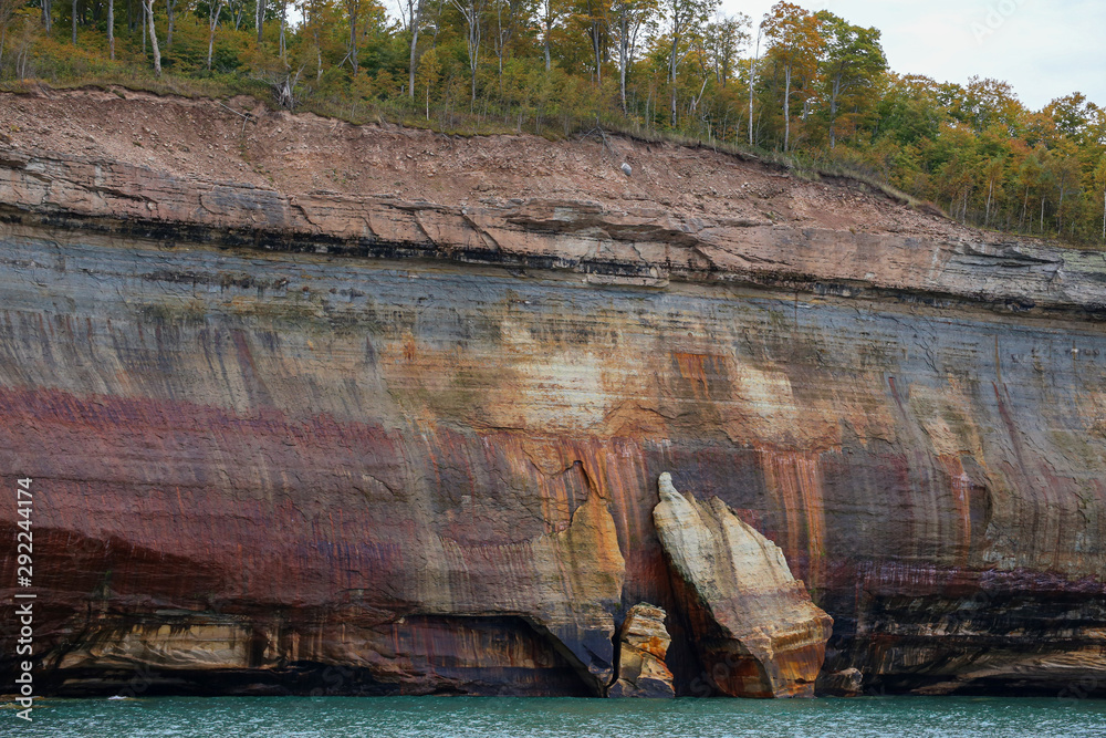 Pitcher Rocks Mi Pictured Rocks National Lakeshore in the south shore of Lake Superior ...