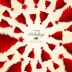 Wall Mural - turquoise happy holidays and joyful new year vector illustration. happy holidays vector.