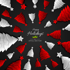 Wall Mural - turquoise happy holidays and joyful new year vector illustration. happy holidays vector.