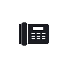 Telephone logo template vector icon illustration