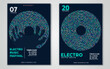 Electronic music festival minimal poster design. Vector illustration