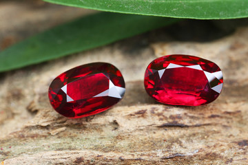 Poster - Red Gem Art and Decoration Gemstone RED RUBY