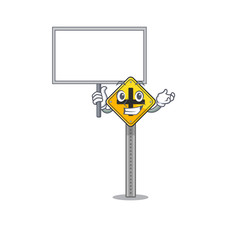 Sticker - Bring board crossroad sign cartoon shape the mascot