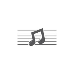 Sticker - Music note logo