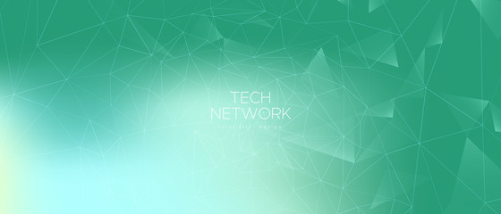Wall Mural - gradient technology business. data stream. green