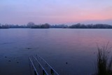 Fototapeta Przestrzenne - Winter sunset on the lake