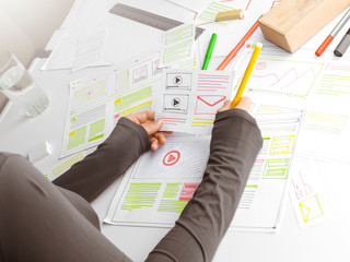 Poster -  Designing web user interfaces for sites or web applications.