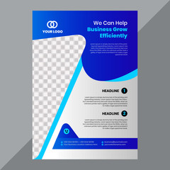 Wall Mural - Creative Modern Corporate Flyer Design Template