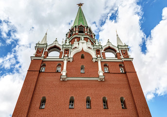 Canvas Print - Borovitskaya tower of the Moscow Kremlin