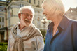 © Kostiantyn - You are making me happy. Beautiful elderly couple looking at each other and smiling while spending time together outdoors